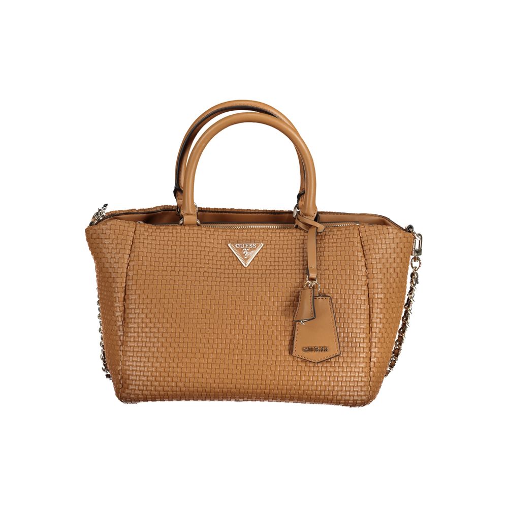 Guess Jeans Braun Polyethylen Frauen Handtasche
